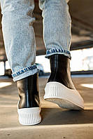 Jil Sander Black White кроссовки и кеды высокое качество Размер 38