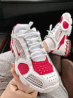 Nike X Stussy Air Zoom Spiridon Cage 2 White Red кроссовки и кеды высокое качество Размер 36