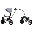 Триколісний велосипед Kidwell AXEL Grey з ручкою для керування та сталевою рамою, фото 4