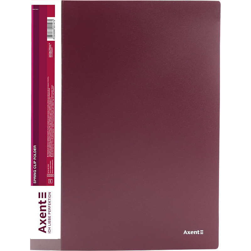 Папка швидкозшивач Axent А4 бордова 1304-04-A, 02470, фото 1