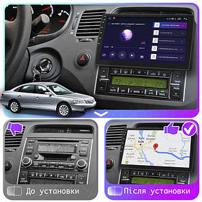 Штатна магнітола Lesko для Hyundai Grandeur IV 2005-2009 екран 9" 4/64Gb 4G Wi-Fi GPS Top Хюндай Грандер, фото 4