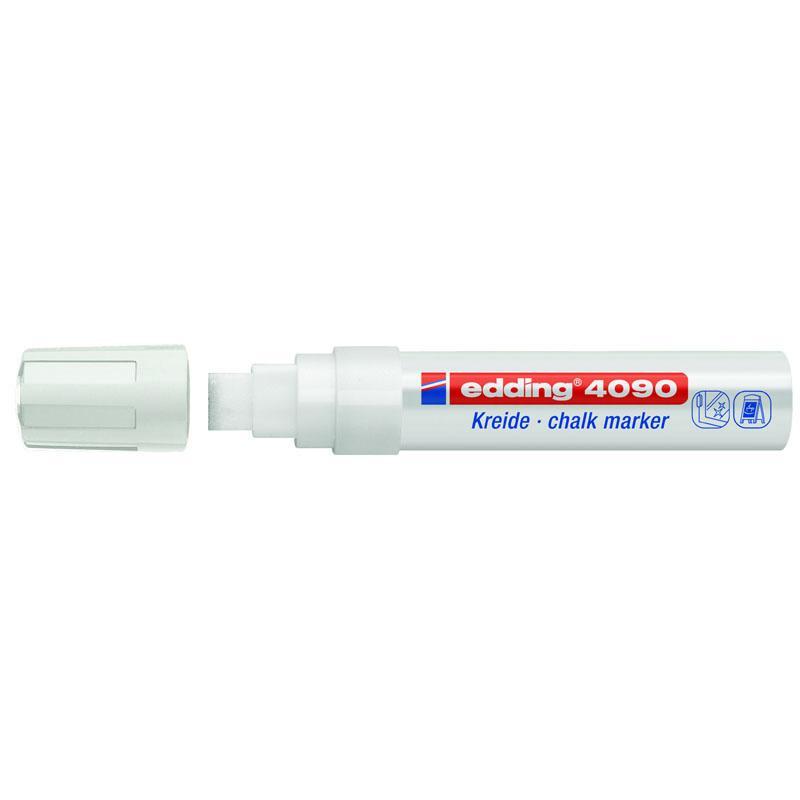 Маркер крейдяний Window e-4090 для вікон та гладких поверхонь білий Edding, 01791, фото 1
