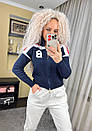 Жіноча кофта в спортивному стилі на блискавці з коміром-стійкою (р. 42-46) 91043122, фото 6
