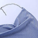 Коротке коктейльне плаття з відкритою спиною на зав'язці ланцюжку без рукавів (р. S-М) 10035080, фото 4