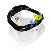 Кріселко для купання Maltex Panda 6204 white black | Дитяче сидіння для купання на присосках