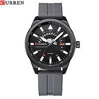 Классические мужские наручные часы Curren 8421 Gray-Black