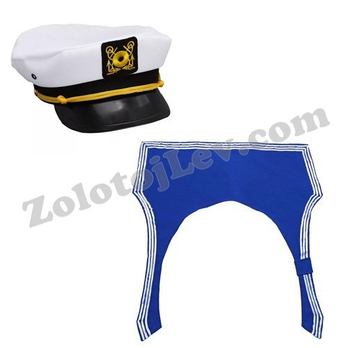 Морський комір і кепка моряка, комплект, фото 1