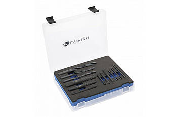 Інструменти для видалення зламаних болтів із свердлами 12 шт. HOEGERT HT8G400