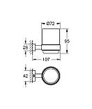 Стакан для зубних щіток Grohe Essentials Cube New (40755001), фото 3