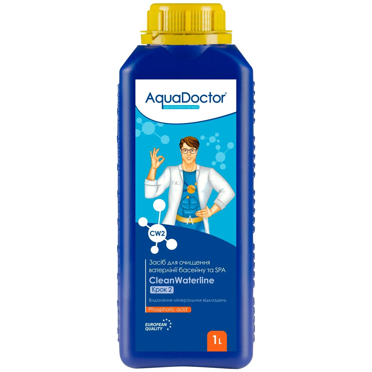 AquaDoctor Засіб для очищення ватерлінії басейну і СПА AquaDoctor CW CleanWaterline Крок 2
