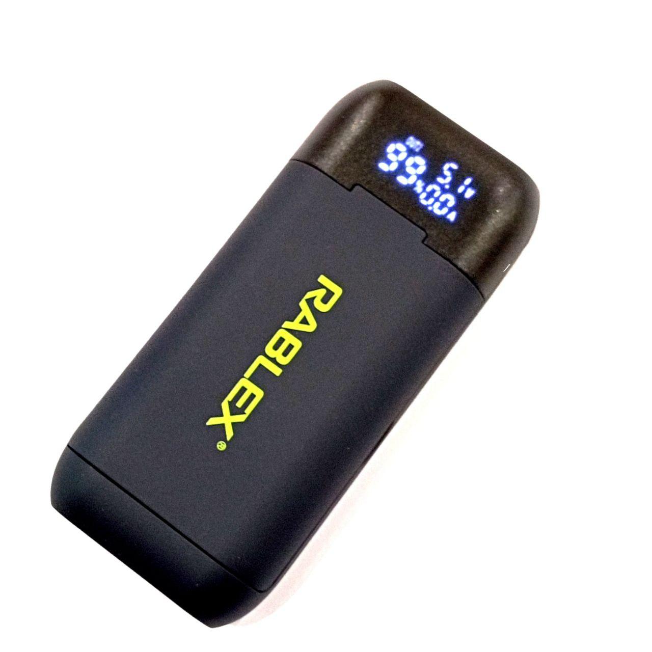 Зарядний пристрій Rablex RB410 з функцією Power Bank/18650/екран/ type-c