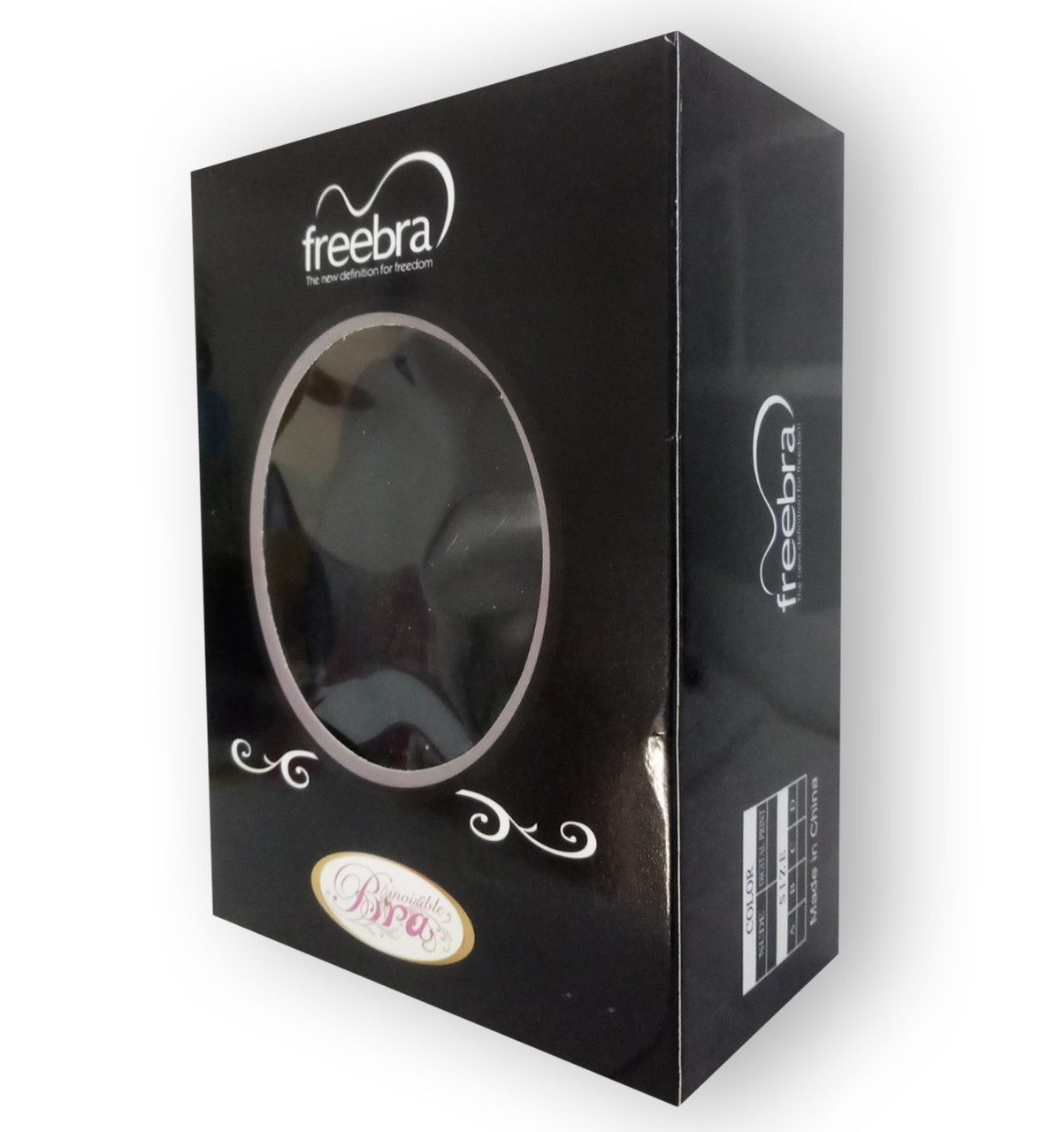 Freebra bar — Бюстгальтер-невидимка на шнурівці (Фрибра Бар) "B,чорн"