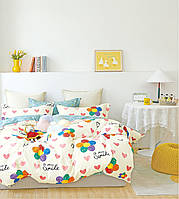 Комплект постільної білизни Bella Villa сатин полуторний бірюзовий (B-0334 Sn)