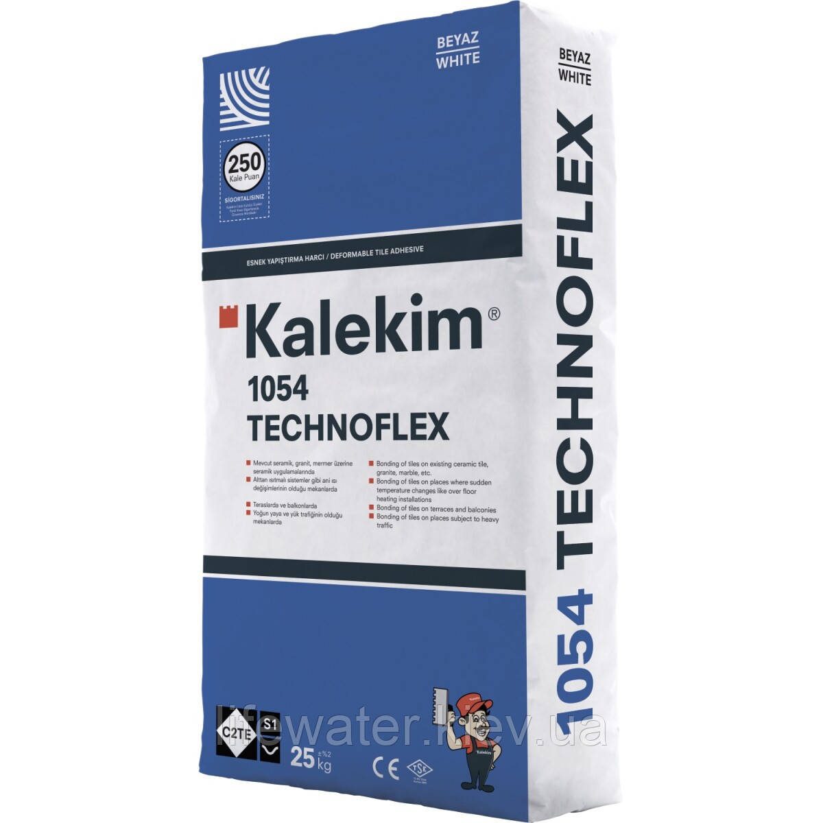 Kalekim Високоеластичний клей для плитки Kalekim Technoflex 1054 (25 кг)