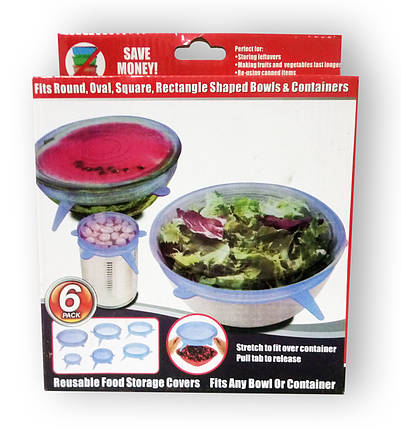 Stretch and Fresh - Силіконові плівки-кришки (Стретч Енд Фреш), фото 1