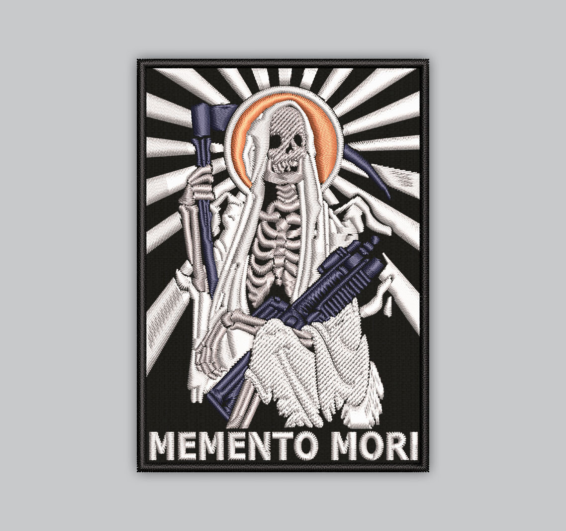 Шеврон Мементо Морі Memento Mori висота 9см