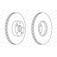 Гальмівний диск FERODO DDF1631C-1