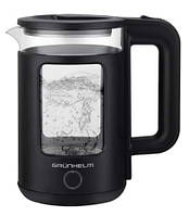 Електрочайник дисковий 1.8 л Grunhelm EKS-18100SB Black 1500 Вт (чайник електричний)