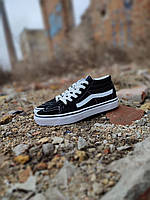 Vans Old Skool  Black / White кеды высокие женские 36р - 40р жіночі чорно-білі 2021