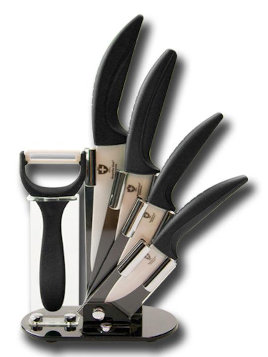 Набір кухонних ножів Royalty Line RL-C4BLK - набір керамічних ножів