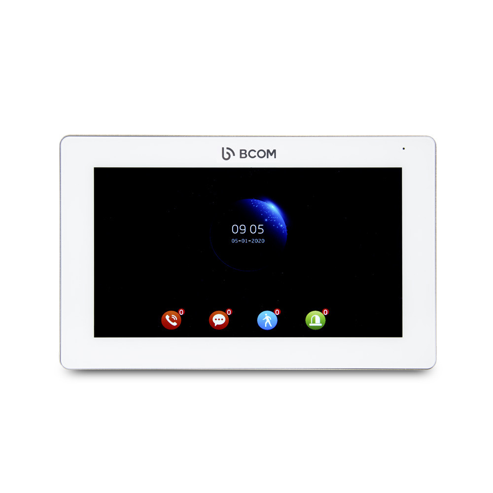 BCOM BD-770FHD/T White Wi-Fi відеодомофон з підтримкою Tuya Smart, фото 1