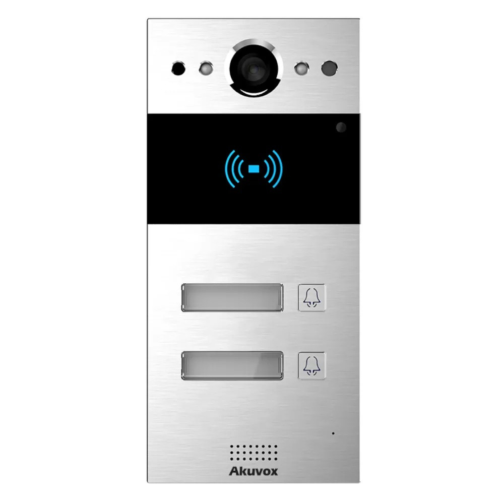 IP-панель виклику 2 Мп Akuvox R20B X2 OW на 2 абоненти, фото 1