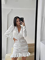 Шовкове плаття з довгим рукавом, фото 10