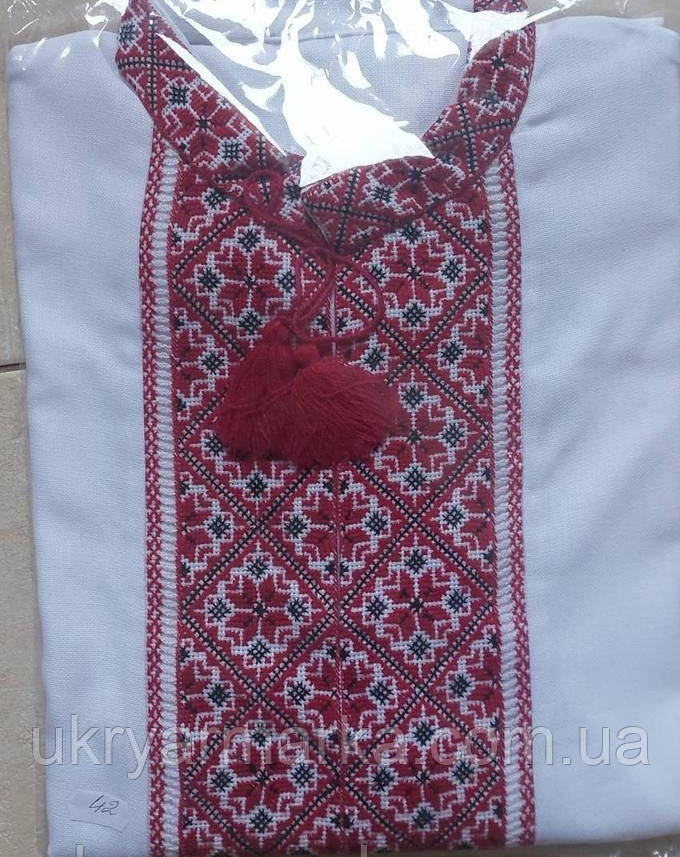 Класична вишита сорочка для чоловіка  "Щаслива зірка" ручна вишивка