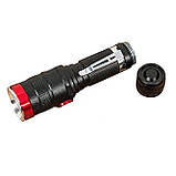Світлодіодний акумуляторний ліхтарик, потужний ручний ліхтар тактичний, ліхтарик на акумуляторі, фото 2