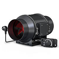 Канальный вентилятор с контроллером скорости Quiet Inline Duct Fan 600 m³ 150мм