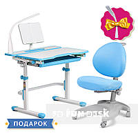 Комплект растущая парта cubby fressia blue + детское эргономичное кресло fundesk cielo blue CUBBY