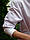 Куртка плащ вітровка жіноча молодіжна біла приталена на кнопках із капюшоном, фото 7