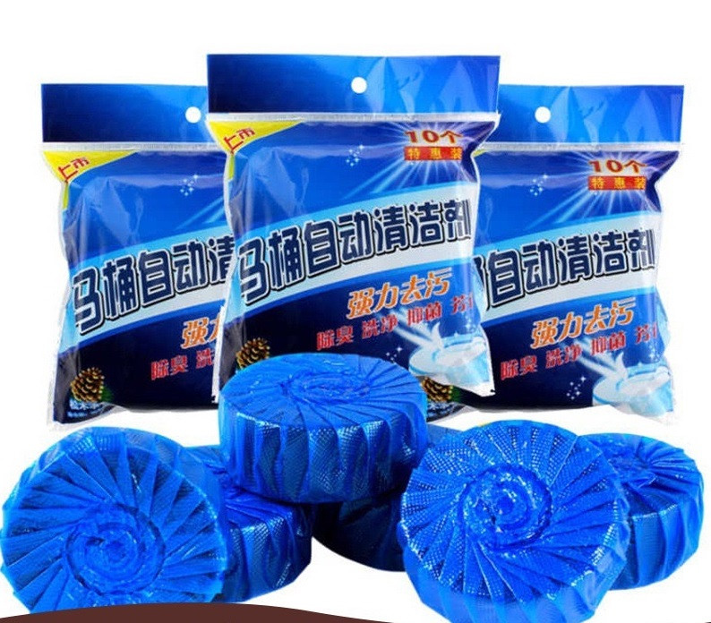 Таблетка для зливного бачка, підфарбовування води в унітазі, 10 шт/уп