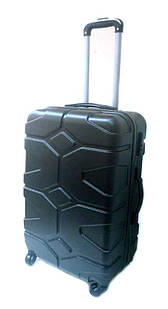Дорожній чемодан пластиковий 24" R17729 Чорний