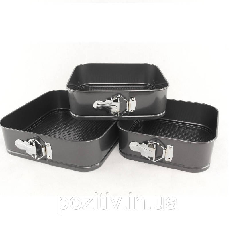 Набір форм для випікання (3 шт.) А-plus 1733 (20, 22, 24 см), фото 1