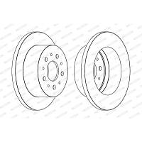 Тормозной диск FERODO DDF1653