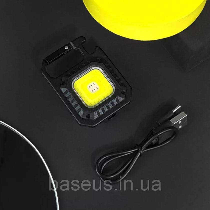 Акумуляторний LED ліхтарик W5130 з Type-C (6 режимів, карабін, магніт)