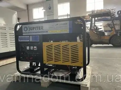 Дизельний генератор 10 кВт JUPITER JP-D10GF (Однофазний, електричний старт)