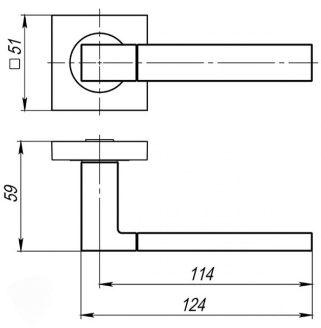 Ручка раздельная Ajax K.JK51.FUSION (FUSION JK) BL-24 BL-24 черный - фото 3 - id-p1715769133