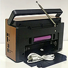 Радіоприймач акумуляторний 3в1, з МР3-плеєром, LED-ліхтарем, Everton RT-324 / Радіостанція / Ретро радіо, фото 7