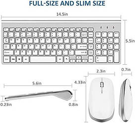 Бездротова клавіатура та миша — FENIFOX USB Slim 2.4G Wireless Keyboard Mouse Comb