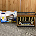 Радіоприймач акумуляторний 3в1, з МР3-плеєром, LED-ліхтарем, Everton RT-324 / Радіостанція / Ретро радіо, фото 10