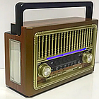 Радіоприймач акумуляторний 3в1, з МР3-плеєром, LED-ліхтарем, Everton RT-324 / Радіостанція / Ретро радіо, фото 4