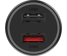 Автозарядне Xiaomi Car Fast Charger 37W 2 виходи USB + Type-C