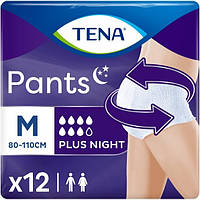 Трусы-подгузники для взрослых Tena Pants Plus Night ночные 7 капель 80-110 см. (12 шт.)