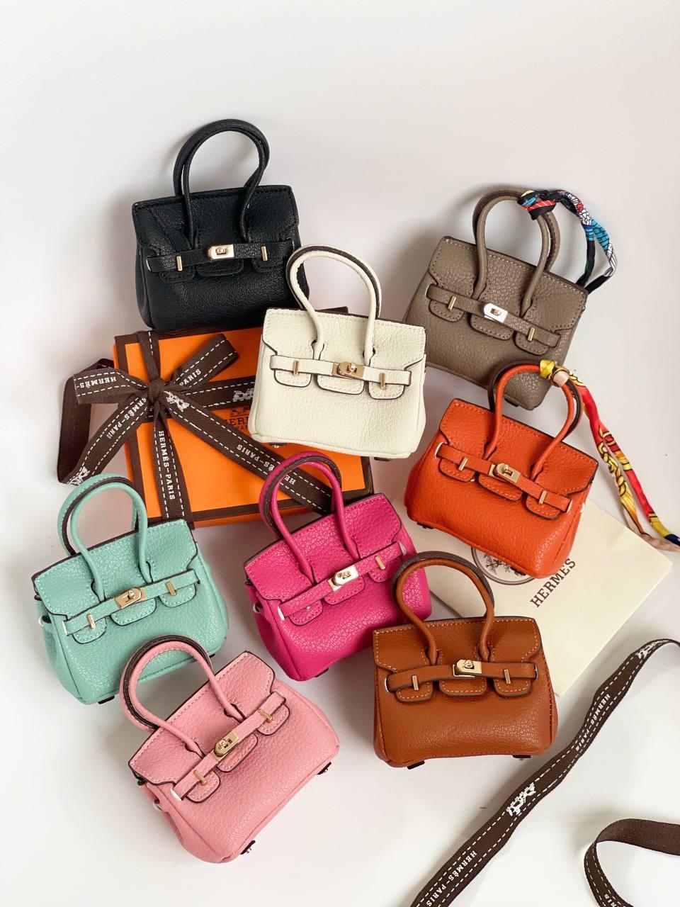 Подвеска на сумку Hermes Mini Birkin bag Purse charm, цена 1418 грн ...