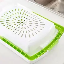 Кухонна обробна дошка на раковину Dish washing Зелена, роздільна дошка на мийку, Дошка для кухні, фото 4