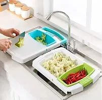 Кухонна обробна дошка на раковину Dish washing Зелена, роздільна дошка на мийку, Дошка для кухні