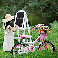 Велосипед для дівчинки 6-9 років Принцеса Дженні біло-рожевий 20"