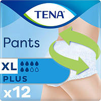 Труси-підгузки для дорослих Tena Pants Plus Extra Large 6 крапель 120-160 см. (12 шт.)